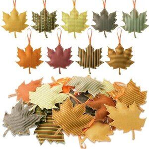 27 Pcs Fall Tree Decoration Thanksgiving Ornaments 3D‎ Felt Maple Leaf Ornaments